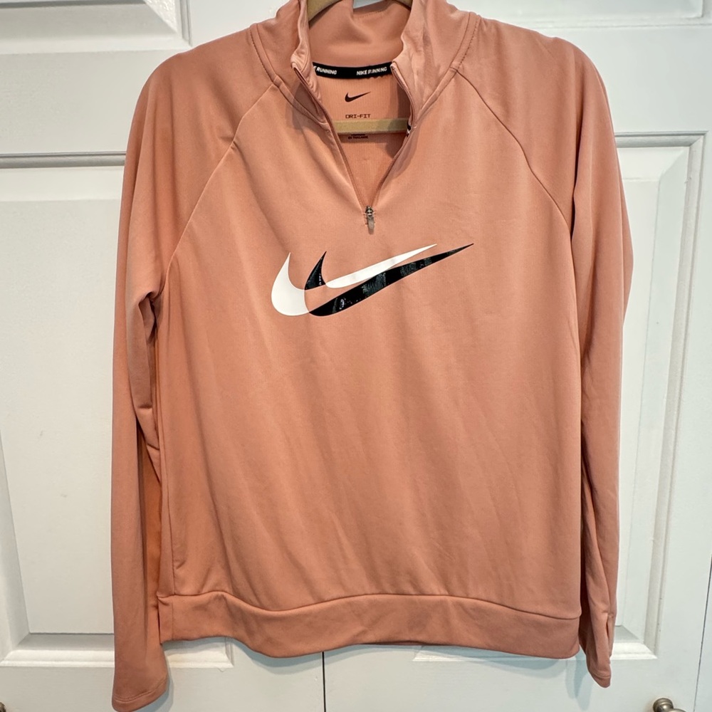 Nike Dri-FIT Light Pink Running Pullover